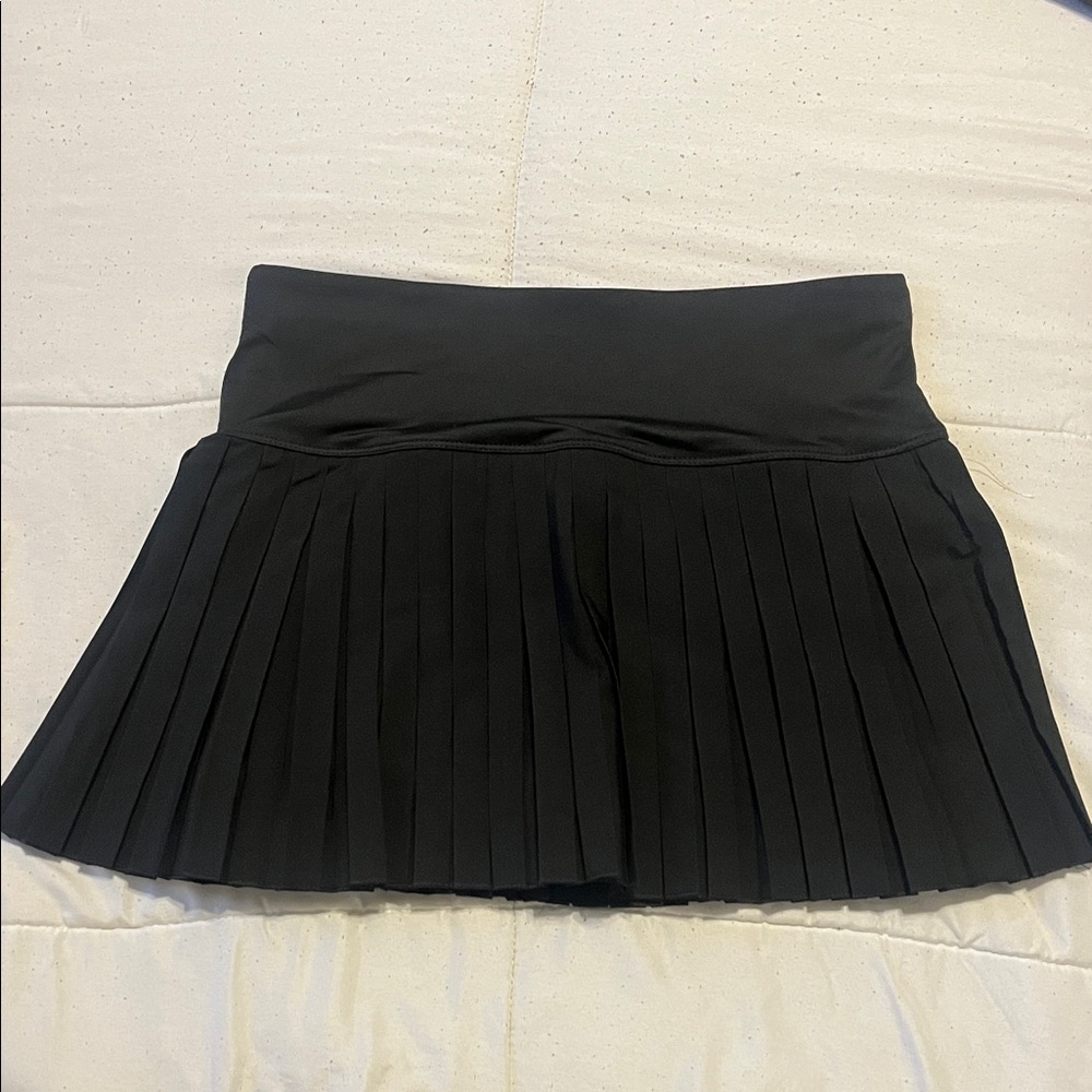 New Black ALO Tennis Skirt